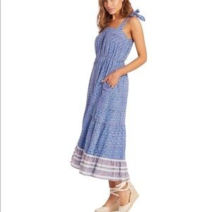 NEW Clebella prairie Cottage-core peasant tiered dress size Medium